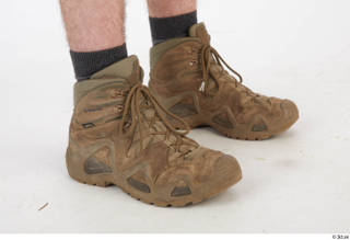 Photos Casey Schneider US Troops detail of uniform leg shoes…